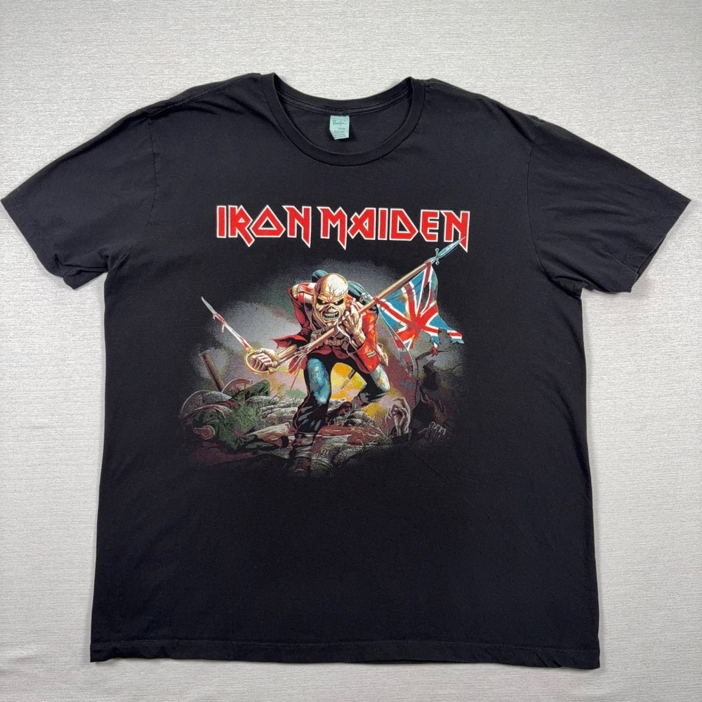 Iron Maiden T-Shirt Mens Size XL Black Pacific Brand Short Sleeve Cotton Crew